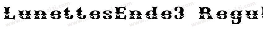 LunettesEnde3 Regular字体转换